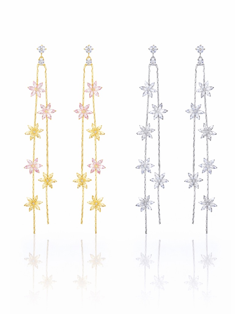 Swarovski Crystals Dangle Earrings The Shirin